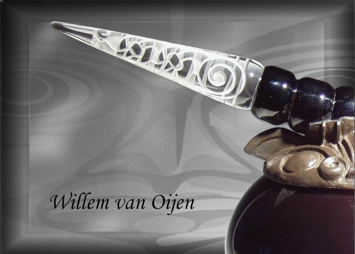 Wi;;em van Oijen glas kunstenaar Glass Artist